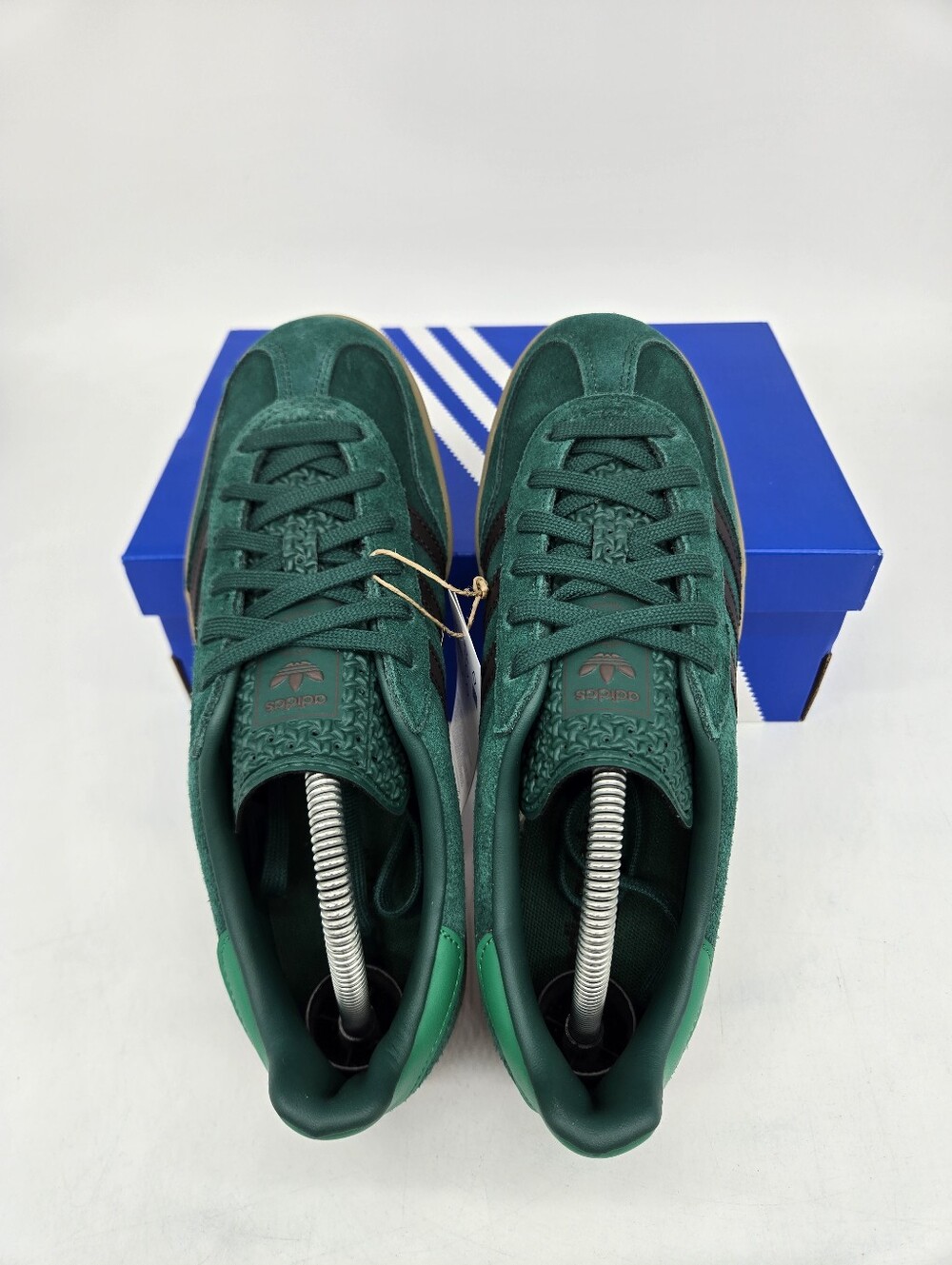 adidas Gazelle Indoor J Collegiate Green Aurora Coffee Shoes Size 6.5 - Picture 5 of 8